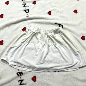 Zella Tennis Skort, White, girls 8-10